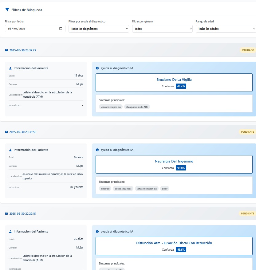 Historial de pacientes